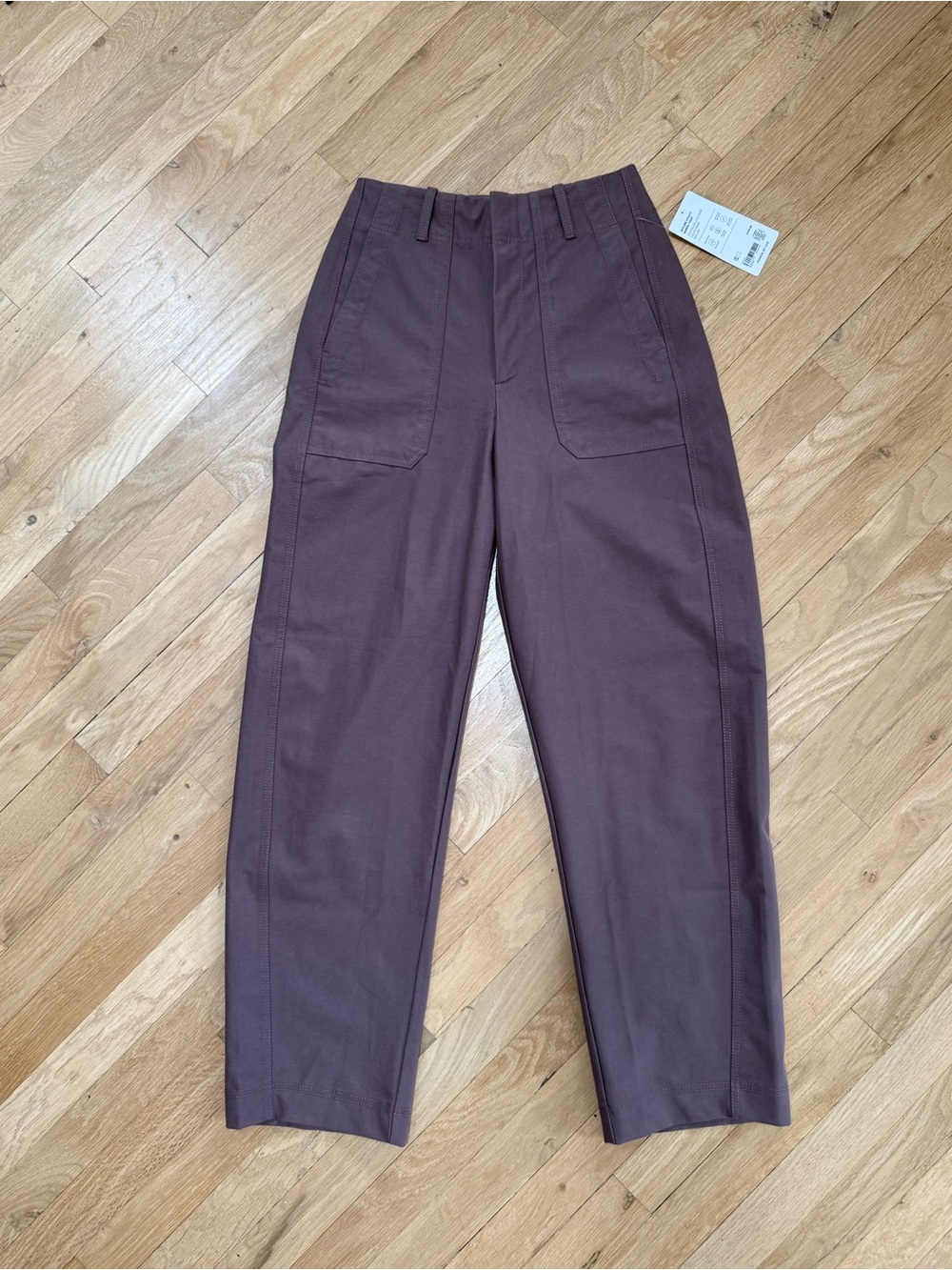 Athleta Skyline High Rise Barrel Pant Driftwood Size 2 Tall - Picture 2 of 4